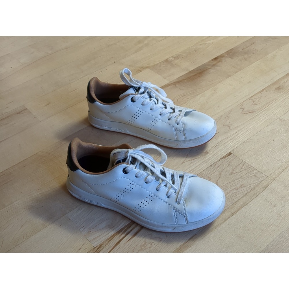 Kuru Roam Classic Court Leather Cloud Sneakers Women's Sz 7.5 White Black